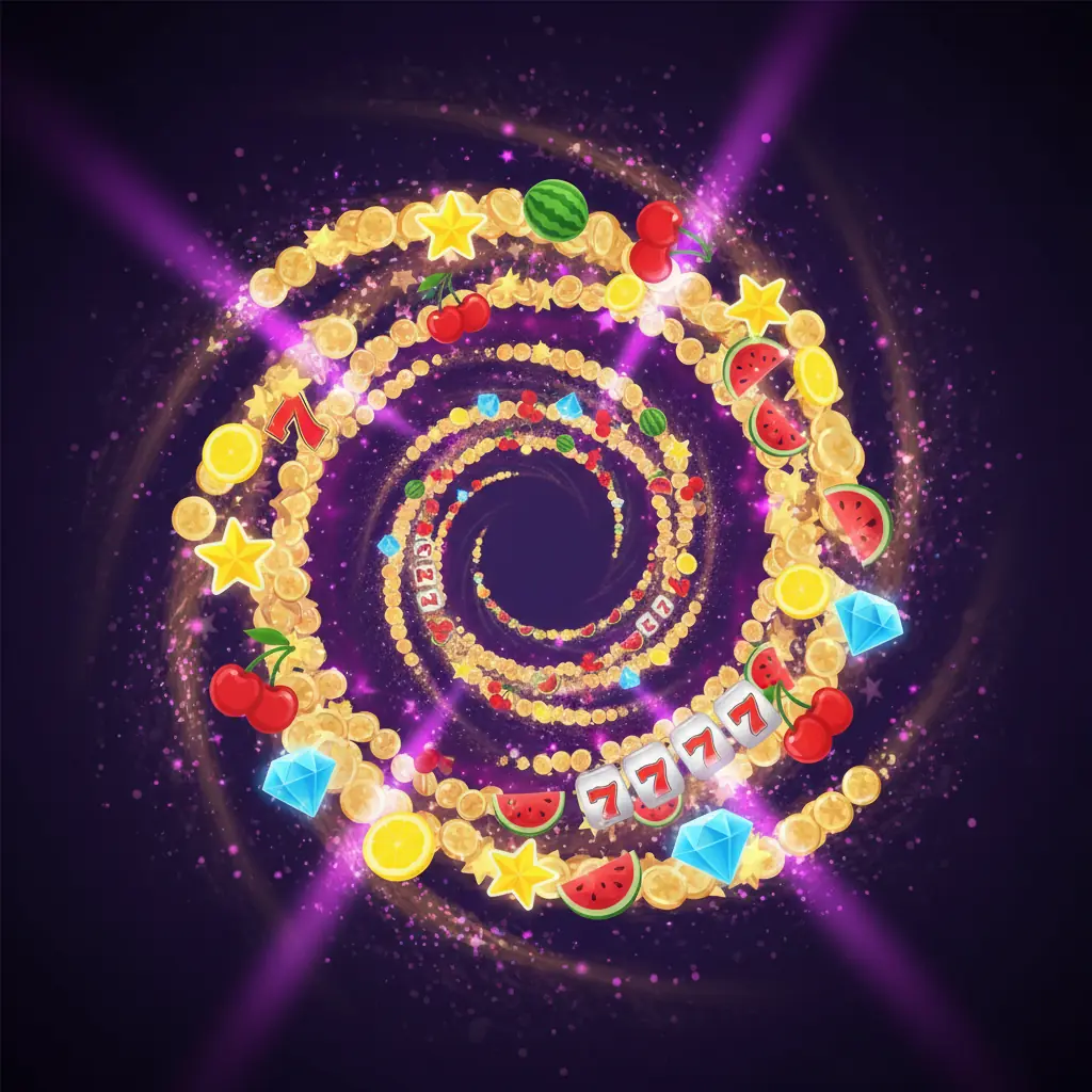 Σπείρα φρούτων και συμβόλων slot — υπεύθυνο παιχνίδι